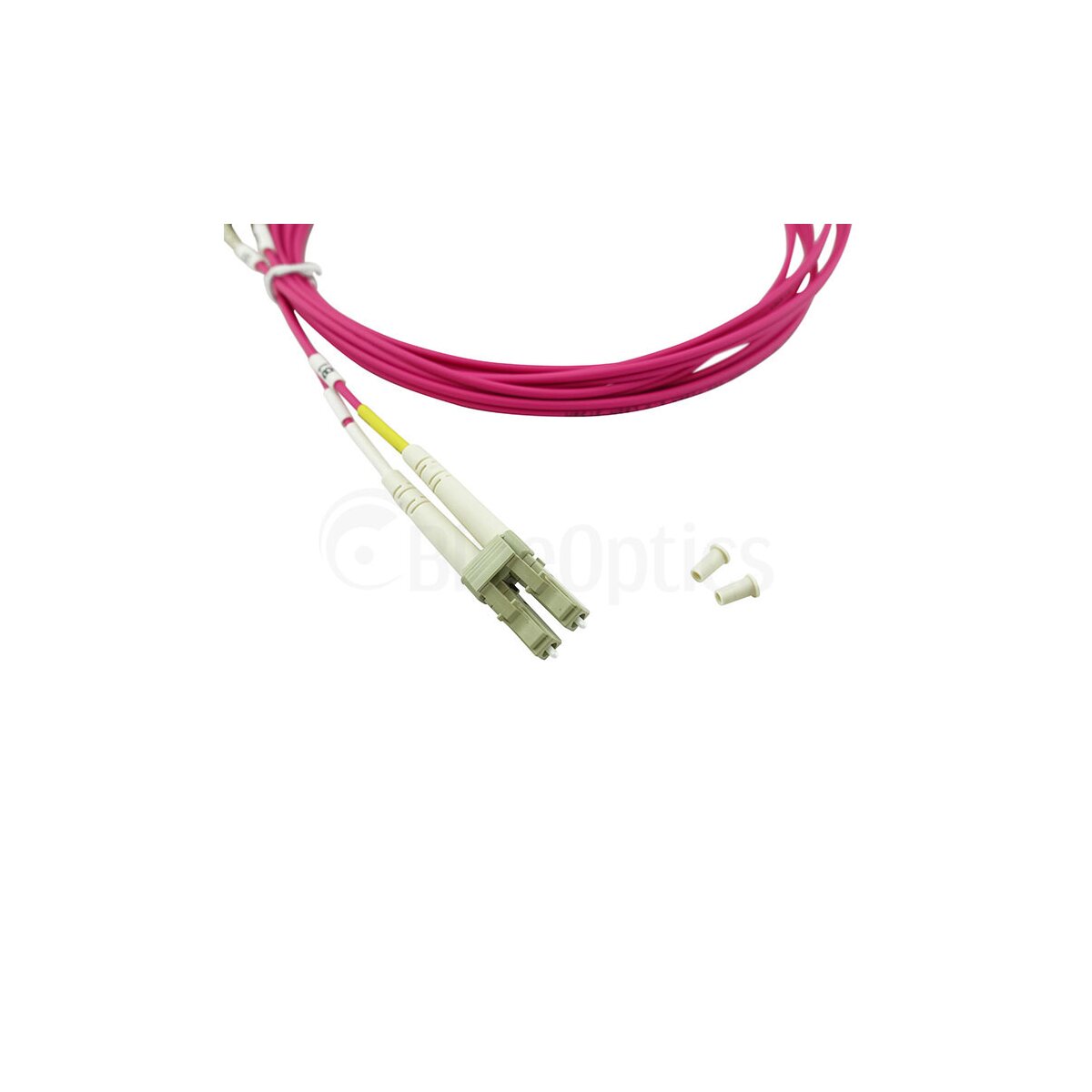 BlueOptics CB-LC-LC-MMF10M Duplex LC-LC Multimode Patchkabel 10 m OM4 Beige