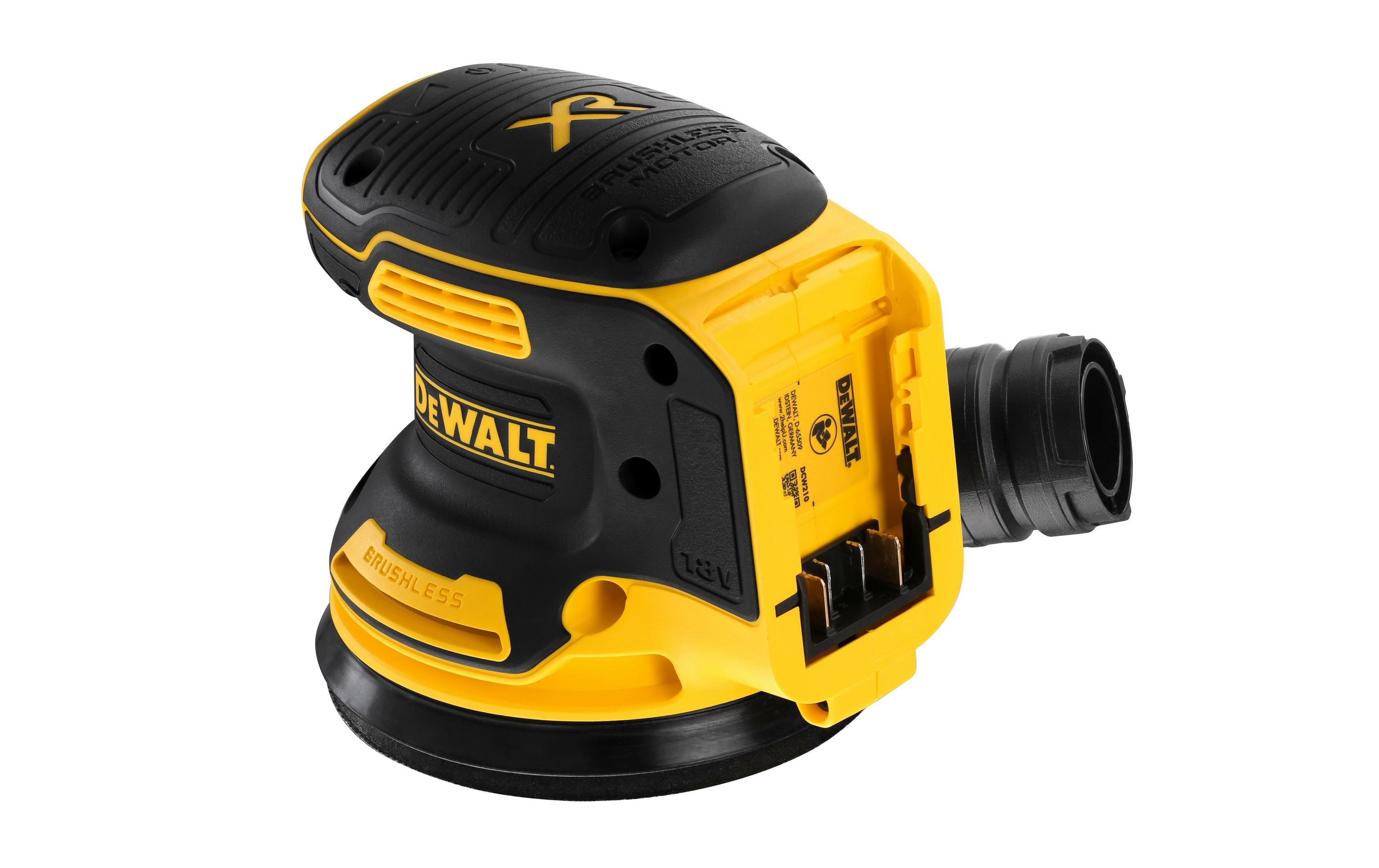 DeWalt DCW210NT-XJ Akku-Exzenterschleifer 18V Schwarz, Gelb