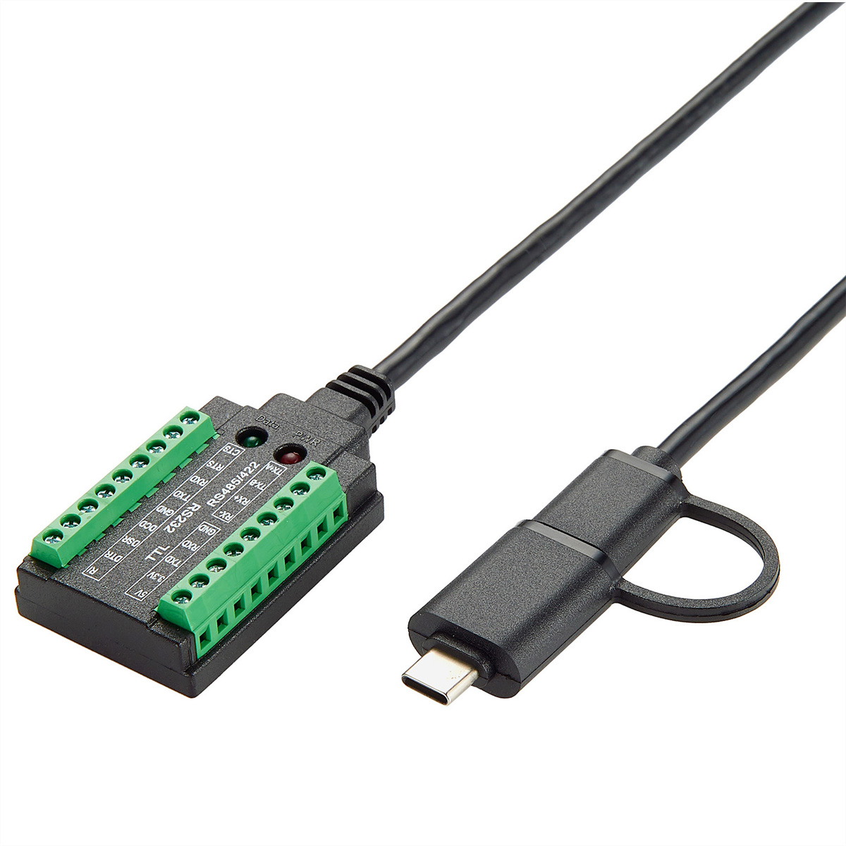 Exsys EX-13003 USB zu Seriell RS-232/422/485/TTL Adapterkabel mit Terminal Block und FTDI Chipsatz, 1 m