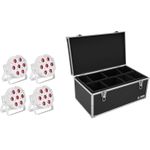 EUROLITE Set 4x LED SLS-7 HCL Floor weiß + Case (20000658)