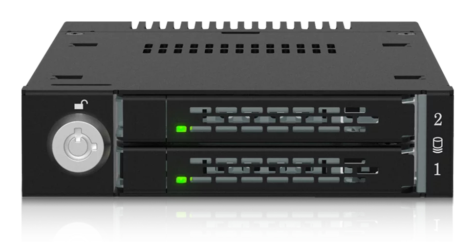 ICY Dock ToughArmor MB834MK-B V2 3.5" M.2 NVMe SSD Mobile Rack Schwarz