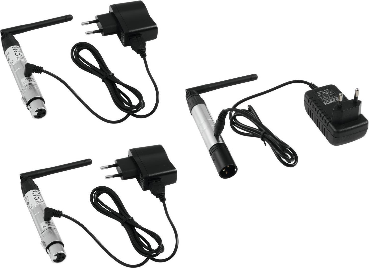 EUROLITE Set QuickDMX 1x Sender + 2x Empfänger (20000027)