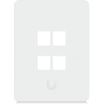 Ubiquiti Universal keystone wall plate clean, customizable finish. 4P (UACC-WP-KEYSTONE-V-4P)