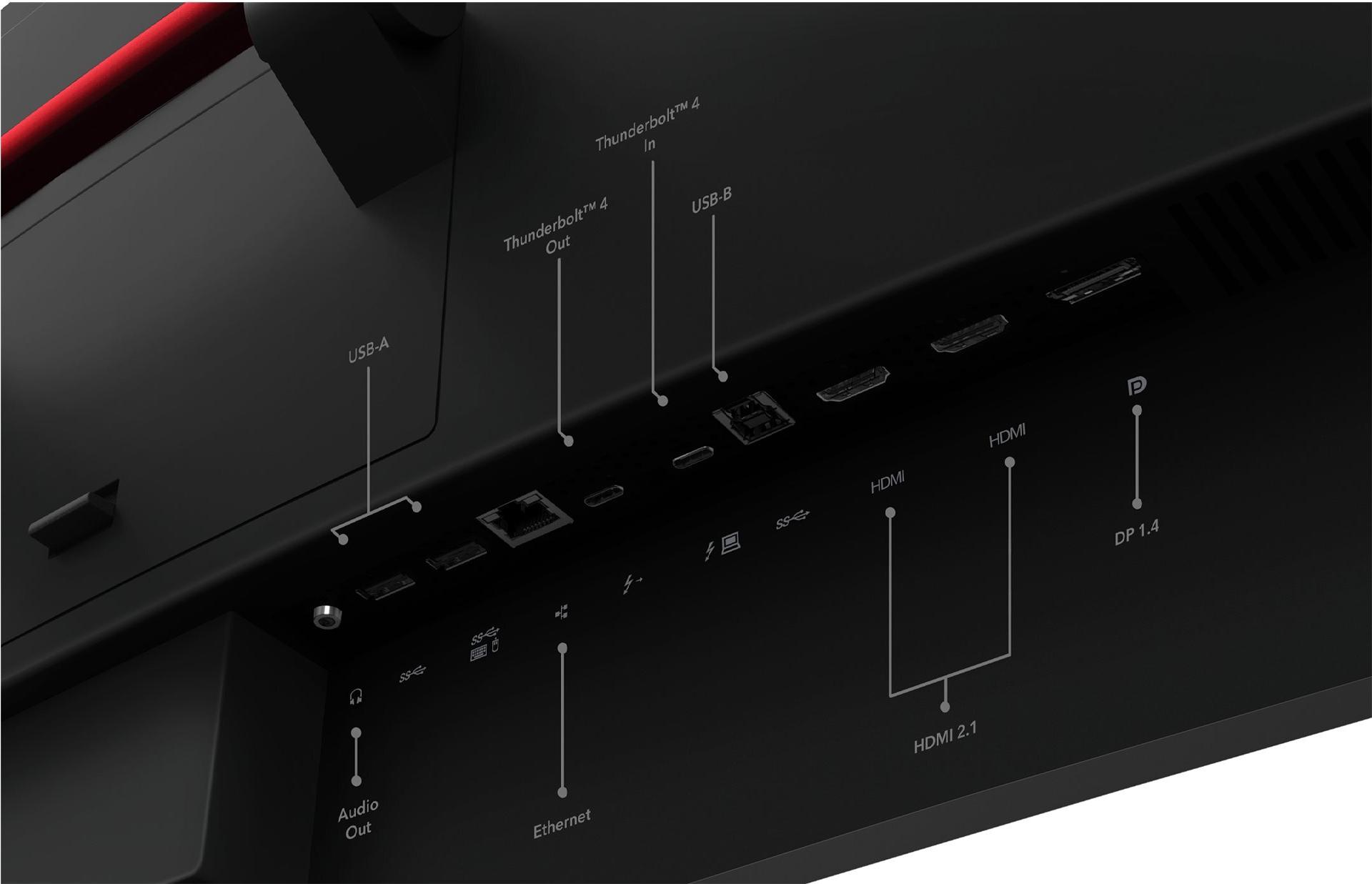 LENOVO ThinkVision P49w-30 124,46cm 49Zoll IPS 5120x1440 32:9 60Hz 350cd/m2 4ms 2x HDMI DP 4xUSB 3.2 G1 USB-C 3.2 G1 USB-B 3.2 G1 TS (63DBRAT1EU)