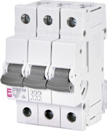 ETI 001901335 - Leitungsschutzschalter ETIMAT P10 3p C50 (Auslösecharakteristik C | 415V | 50/60Hz | 3-polig) (001901335)