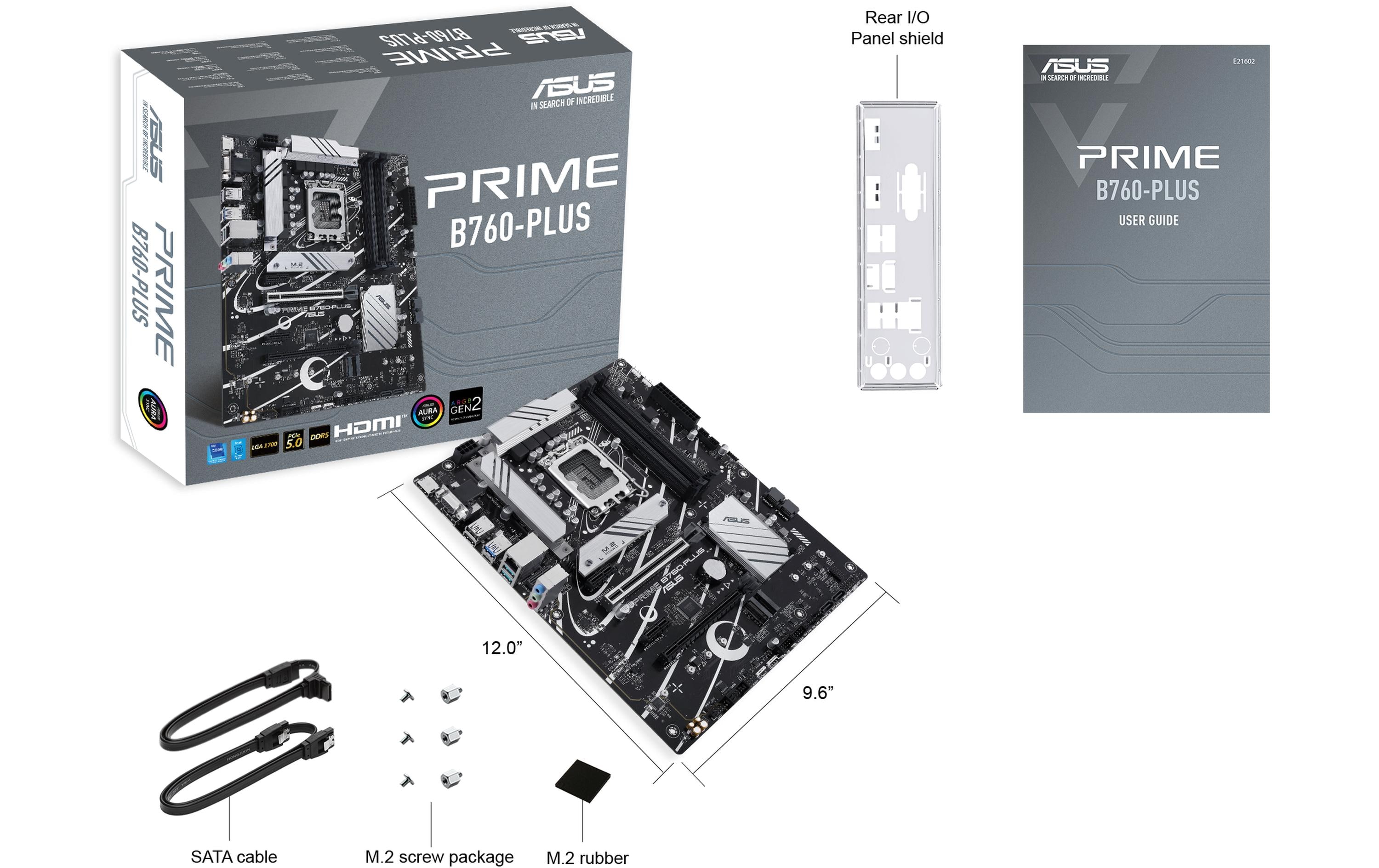 ASUS Prime B760-Plus Mainboard ATX, Intel B760, LGA 1700, DDR5