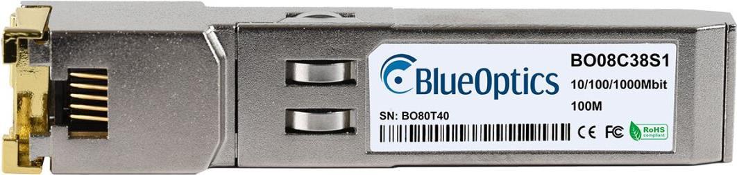 Allied Telesis AT-SPTX/100MB-00 kompatibler BlueOptics SFP Transceiver für Gigabit Highspeed Datenübertragungen in Glasfaser Netzwerken. Unterstützt Gigabit Ethernet in Switchen, Routern, Storage Systemen und ähnlicher Hardware. BlueOptics SFP Transceiver (AT-SPTX/100MB-00-BO)