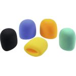 OMNITRONIC Mikrofon-Windschutz-Satz, 5 Farben (6000620N)