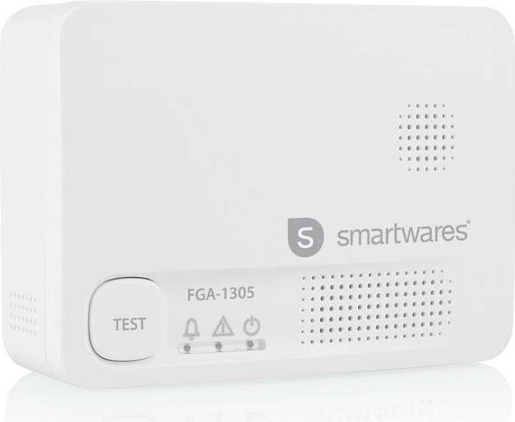 Smartwares FGA-13051 Gasmelder inkl. 5 Jahres-Batterie batteriebetrieben detektiert Kohlenmonoxid (FGA-13051)