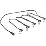 Delock DC Splitter Kabel 1 x Buchse gerade zu 5 5.5 2.1 mm 90° gewinkelt zum (90122)