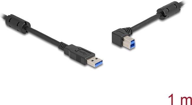 Delock 81100 USB 3.0 Kabel A Stecker auf B Stecker 90° links 1 m (81100)