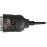 Delock USB Type-A to Serial DB9 Adapter with 9 LED RS-232 Tester (90497)