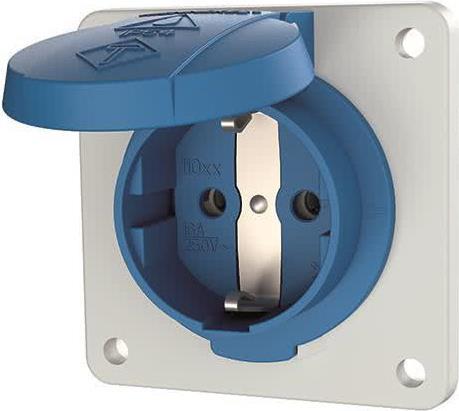 MENNEKES Elektrotechnik GmbH & Co. KG Schuko-Anbau-Steckdose 16A 2p+E 230V bl 11011F (11011F)