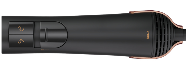 Grundig HS 7080 Heißluftbürste 1000 W Schwarz, Rosa-Goldfarben