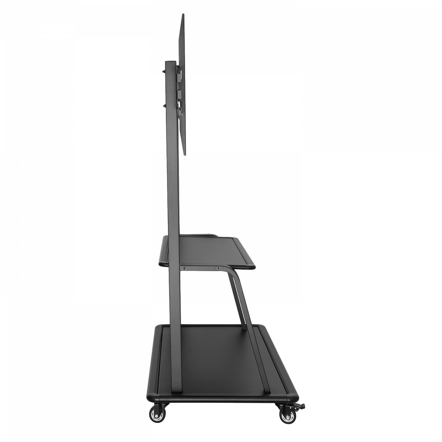 V7 TVCART3 Displaywagen für 60"–105" Displays 150 kg Traglast Schwarz