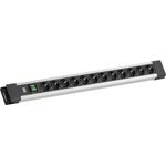 Bachmann CONNECTUS 12xCEE7/3 1xSchalter 2.0m CEE7/7 Grau (BM005901)