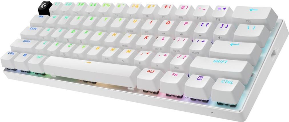 Logitech G PRO X 60 Gaming Tastatur 60% AZERTY RGB Weiß