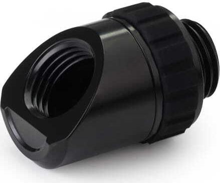 Alphacool Apex Grip Adapter 45° AG/IG G1/4 drehbar schwarz (14808)