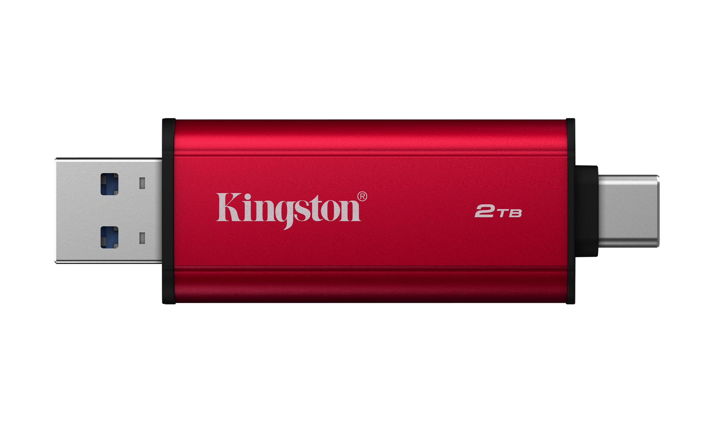 Kingston Dual Portable SSD 2 TB USB-A/C USB 3.2 Gen 2 Schwarz, Rot