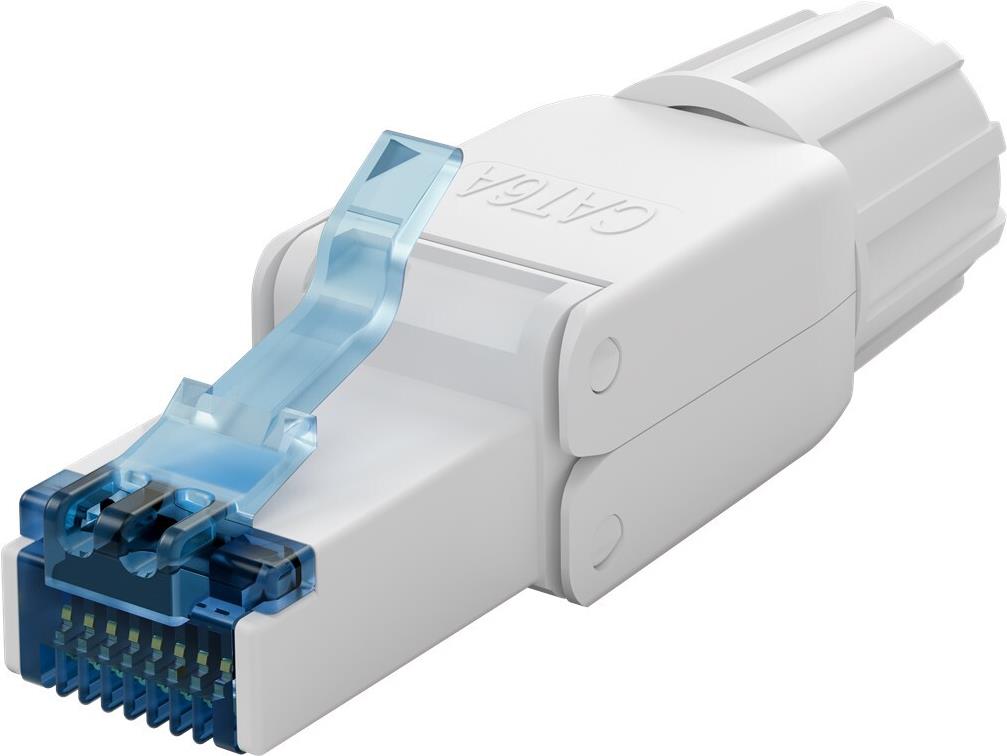 Goobay CAT 6A feldkonfektionierbarer RJ45-Stecker UTP ungeschirmt - für 5.0-8.5 mm (65941)