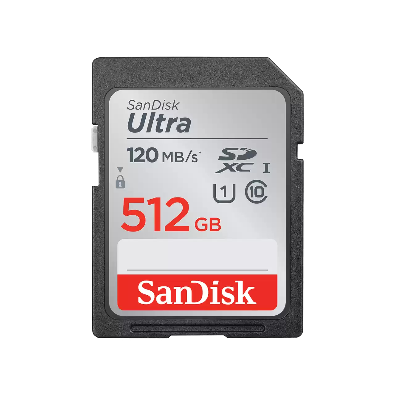 SanDisk Ultra SDXC UHS-I Speicherkarte 512 GB U1 Class 10 120 MB/s Schwarz, Rot
