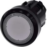Siemens Drucktaster Betätiger flach, Frontring Kunststoff Klar SIRIUS ACT 3SU1001-0AB70-0AA0 1 St. (3SU1001-0AB70-0AA0)