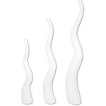 EUROPALMS Designvase WAVE-125, weiß (83011905)