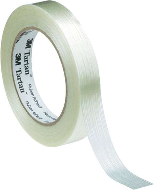 3M Filament-Klebeband Tartan&trade; (L x B) 50 m x 50 mm Transparent Bi-axial gereckter Polypropyle (KT-0000-4033-9)