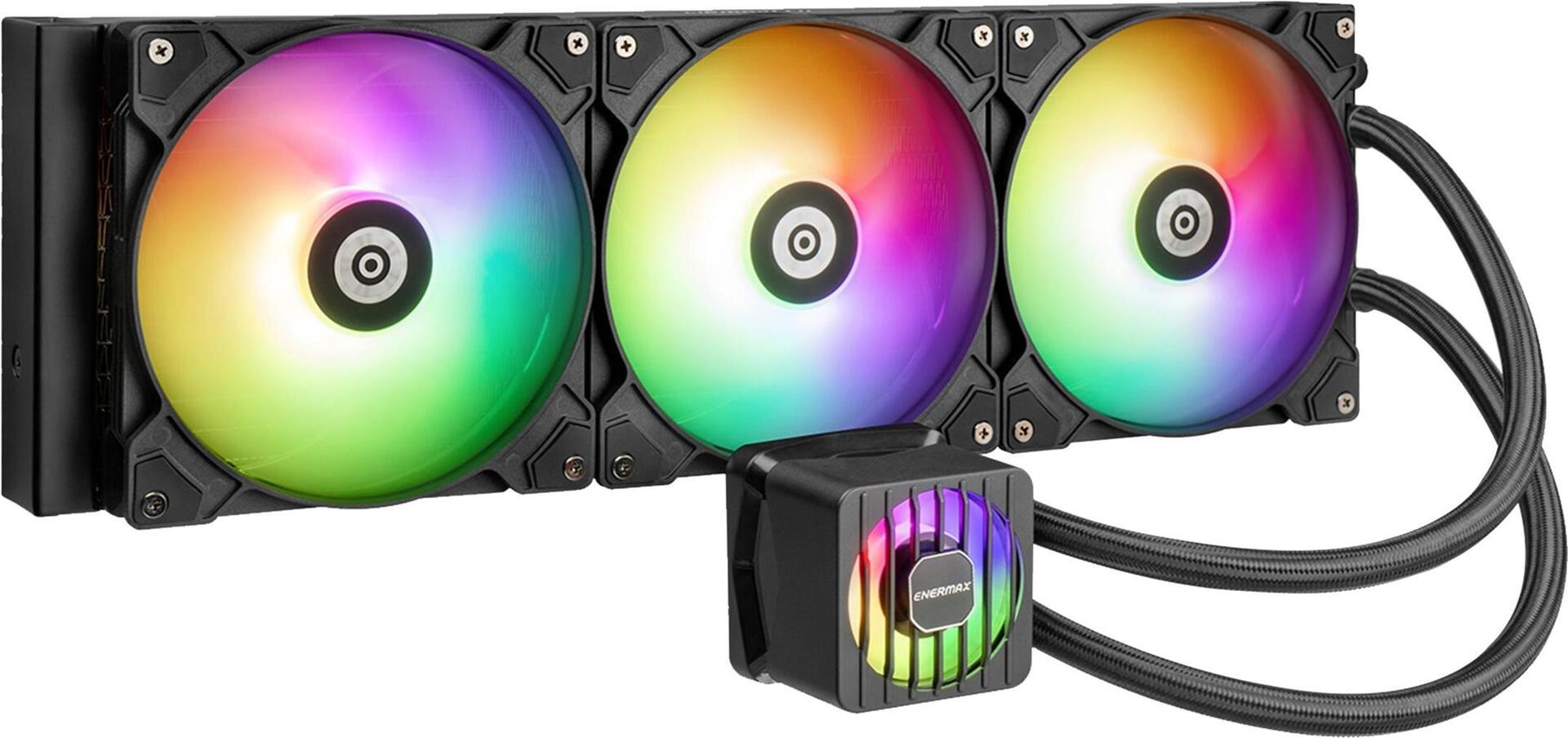 Enermax LIQMAXFLO ELC-LMF360T-ARGB Prozessor-Flüssigkeitskühlung Schwarz