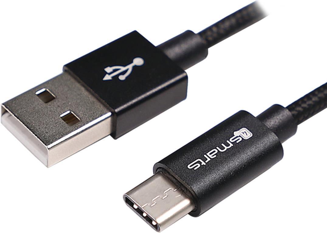 4smarts 468613 USB Kabel 2 m USB A USB C Schwarz (468613)