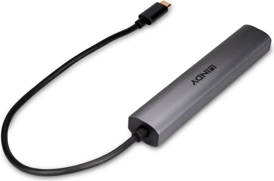 Lindy 4 Port USB 3.2 Gen 2 Typ C Hub Zum Anschluss von vier USB 