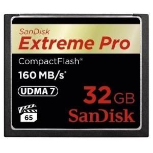 32 GB CompactFlash SANDISK EXTREME Pro 160MB/s SDCFXPS-032G (SDCFXPS-032G-X46)