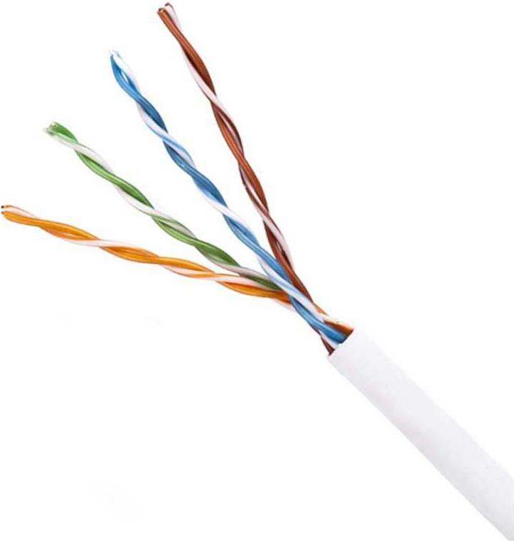 Lanview Cat5e U-UTP Network Cable 4x2xAWG24 PVC white 305m (LVN122004)