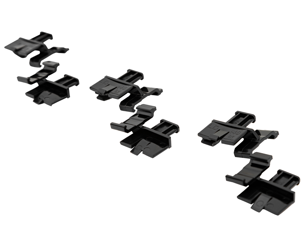 RealWear MSA Front Brim Top Mount Clips - Left Eye 3 Paar Schwarz