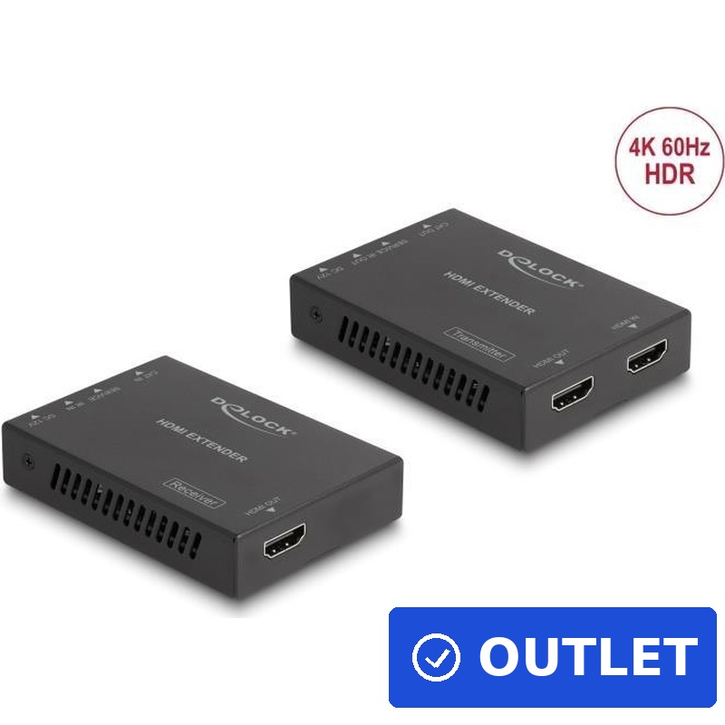 Delock HDMI Extender Setüber Cat.6 Kabel 4K 60 Hz 50 m (65955) (B-Ware)