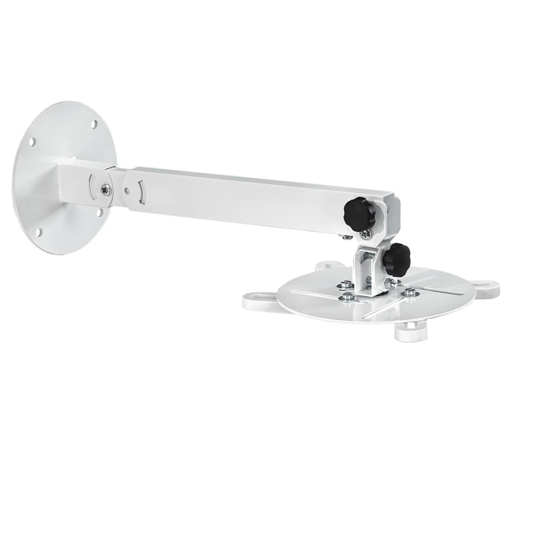 Hama Beamerhalterung Decke/Wand 360° schwenkbar höhenverstellbar bis 15 kg Weiß