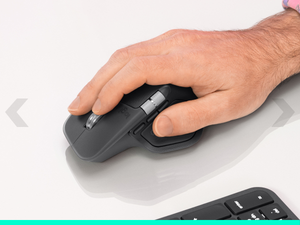 Logitech MX Master 4 for Business Kabellose Maus Bluetooth + 2,4 GHz 8 Tasten Graphite
