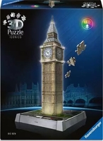Ravensburger 3D Puzzle Iconics Big Ben - mit Licht 216 Teile (12008025)