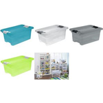 keeeper Aufbewahrungsbox "cornelia", 4 Liter, crystal-grey transparent, mit Deckel, Deckel mit Schiebeverschluss, - 1 Stück (1094082700000)