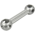 FISCHER Fahrrad-Knochenschlüssel für 10 verschiedene Schraubmaße 6-15 mm - 1 Stück (85510)