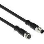 ACT Industrial 1.50 meters Sensor cable M8A 4-pin male to M8A 4-pin female, Ultraflex Xtreme TPE cable, shielded (SC3101)