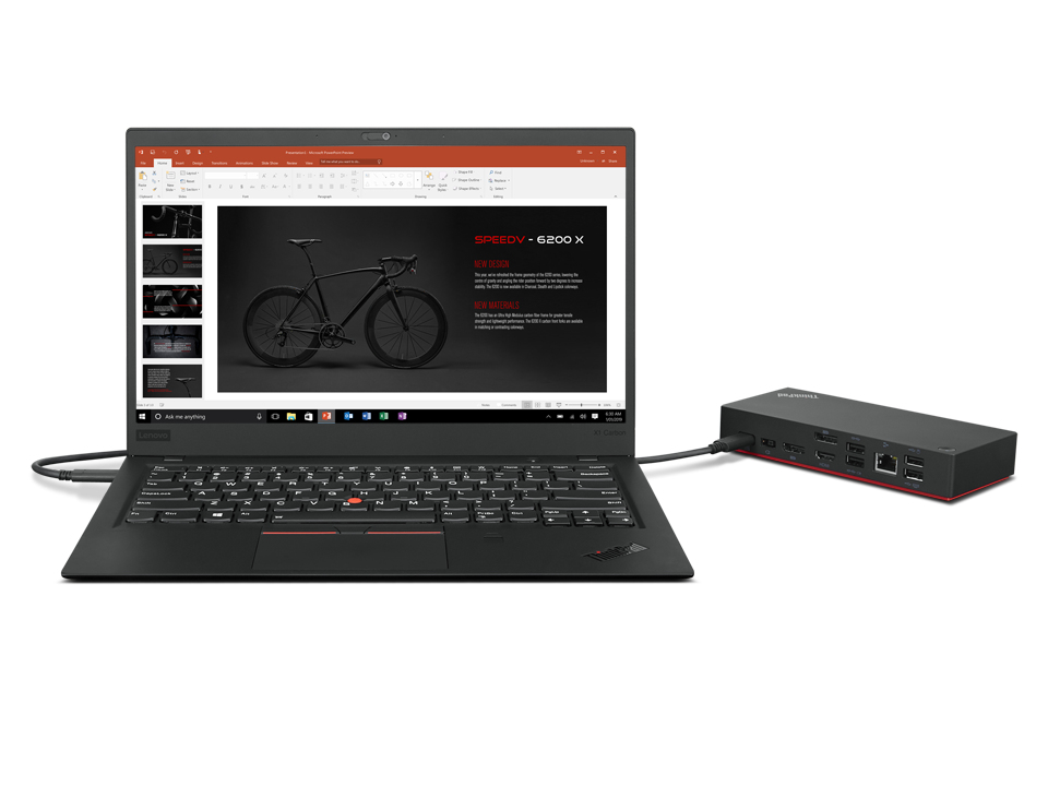 Lenovo ThinkPad Universal USB-C Dock 40AY0090EU 90 W GigE HDMI 2xDP Schwarz