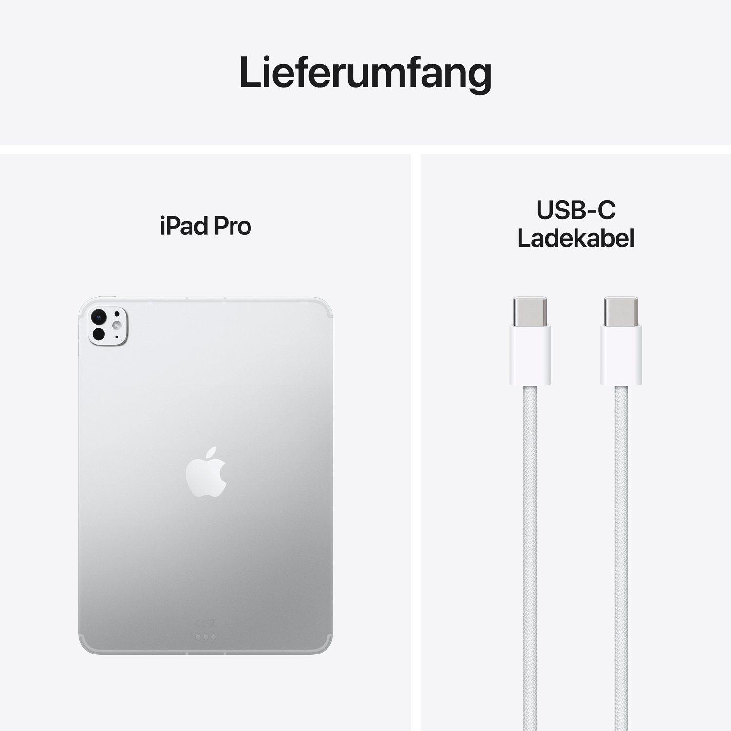 Apple 11'' iPad Pro Wi‑Fi 256GB mit Standdardglas - Silver