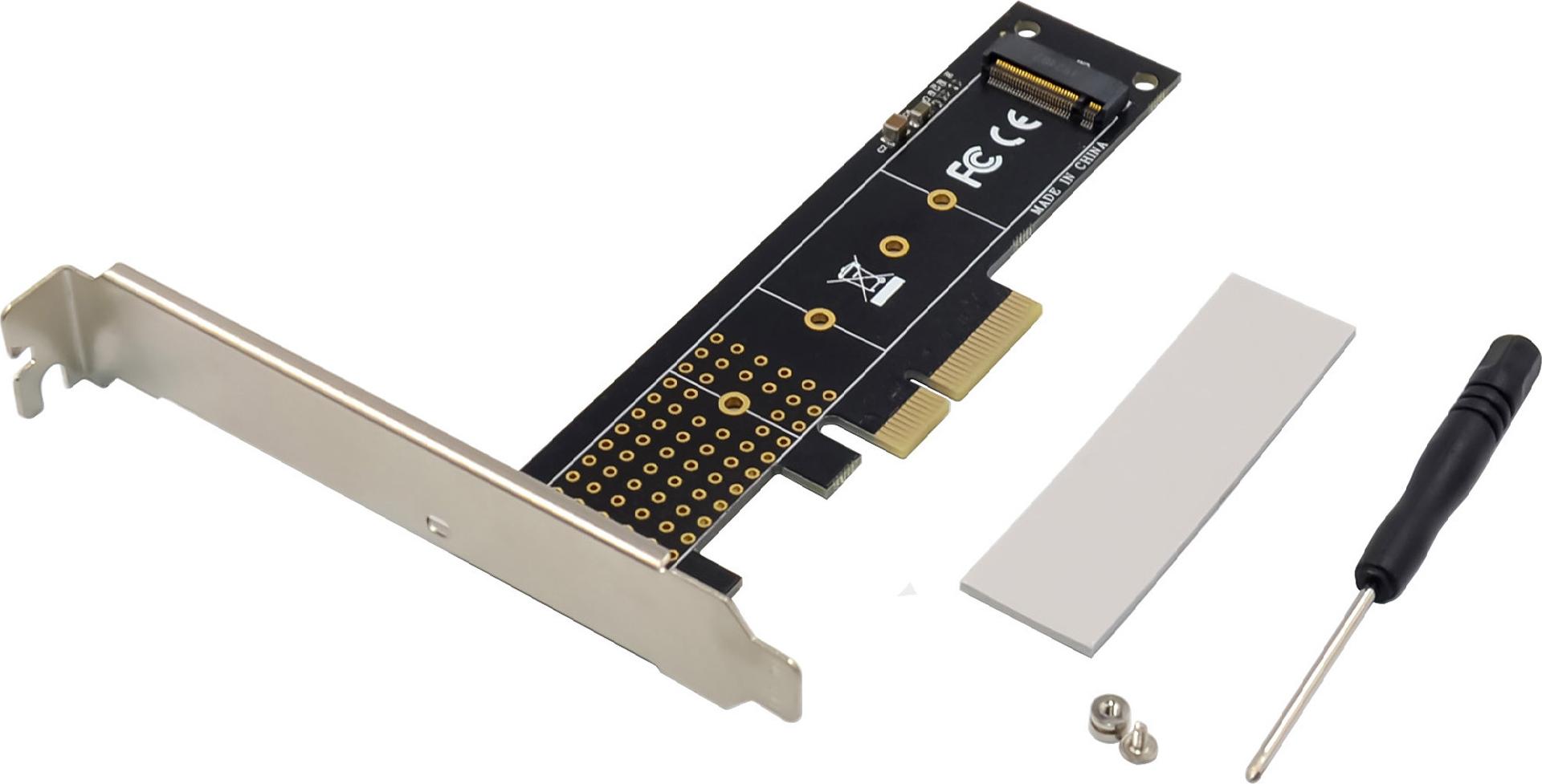 InLine Schnittstellenkarte PCIe x4 zu M.2 NVMe Key M 22110 Low-Profile (76619I)