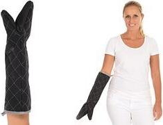 HYGOSTAR Hitzeschutz-Handschuh Flamestar Puppet, schwarz Außenschicht: Canvas mit Spezialbeschichtung, Füllung: - 1 Stück (330107)