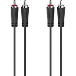 Hama 00205258 Audio-Kabel 3 m 2 x RCA Schwarz (00205258)