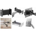 LogiLink Smartphone-/Tablet-PC-Halter für Monitorarm,schwarz kompatibel mit 6,45 cm (4,7") (BP0204)