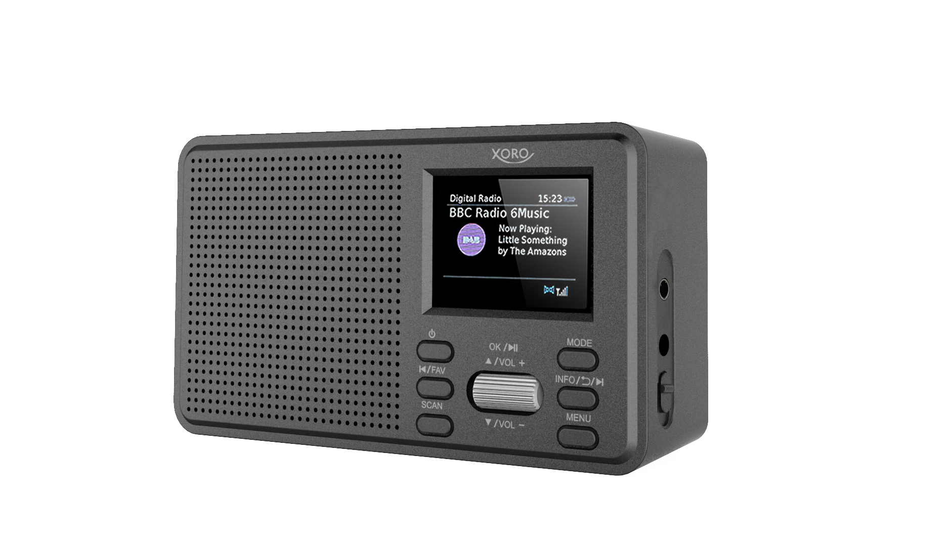 Xoro DAB 142 Tragbares DAB+/FM Radio Bluetooth 2,4" Schwarz
