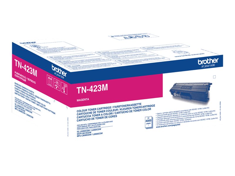 Brother TN-423M Original Tonerkassette Hohe Kapazität 4.000 Seiten Magenta
