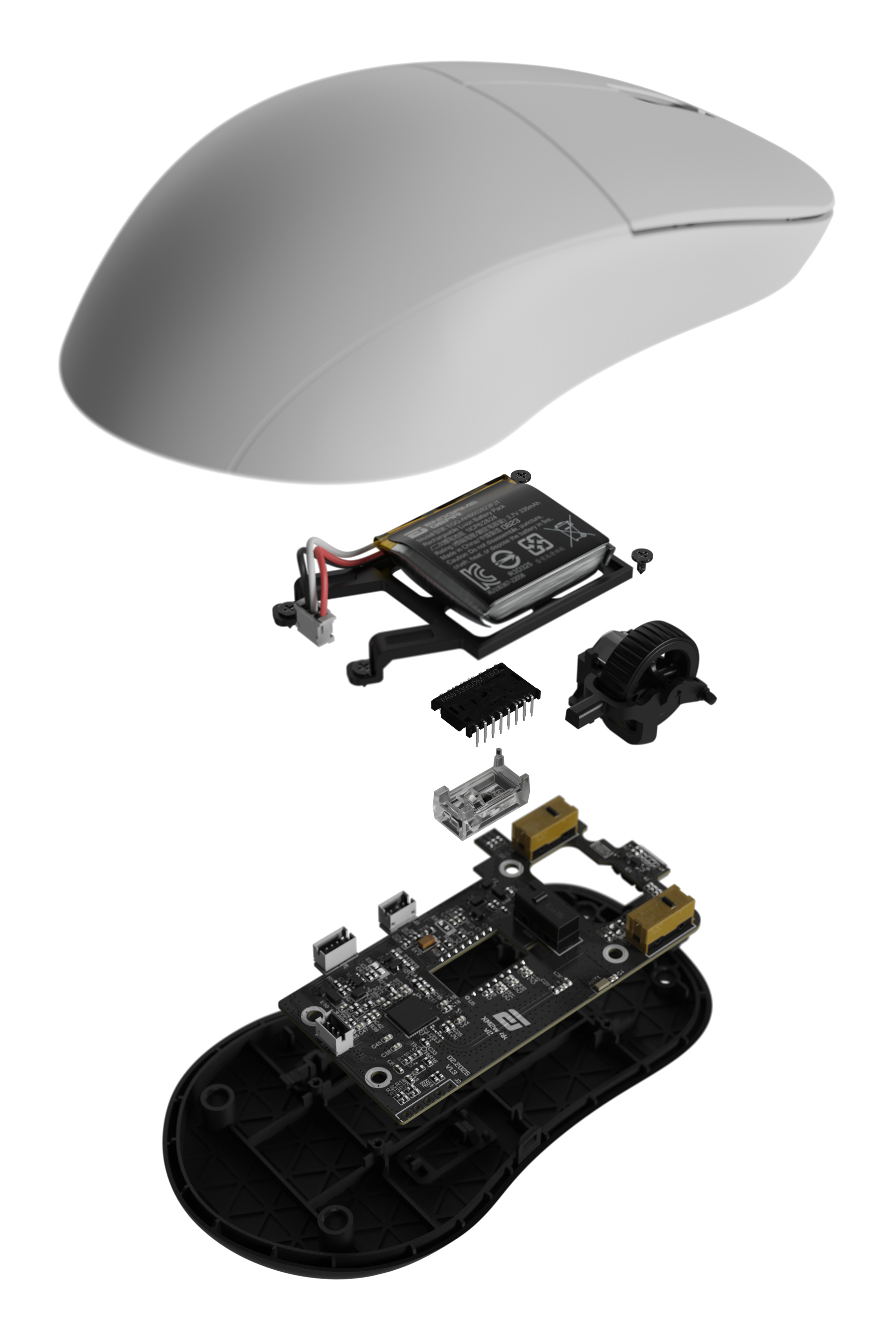 Endgame Gear XM2w 4k v2 Kabellose Gaming-Maus 30000 DPI 7 Tasten Weiß